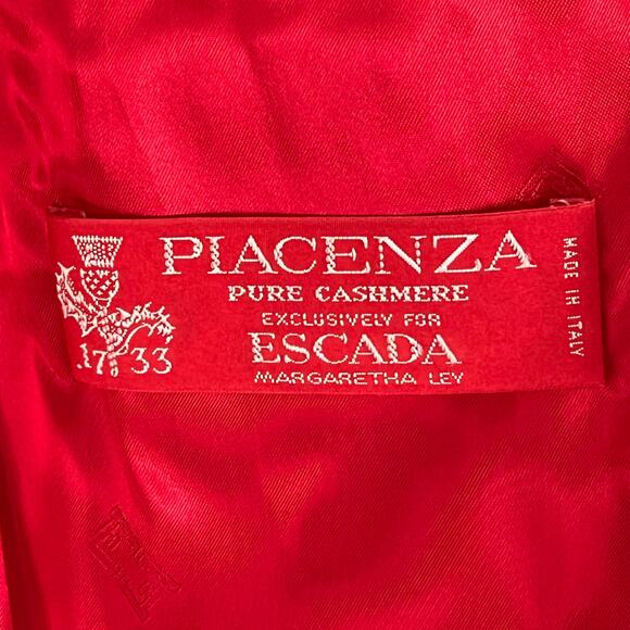 Escada Margarita Ley women’s double breasted crest cashmere blazer jacket - Picture 3 of 16